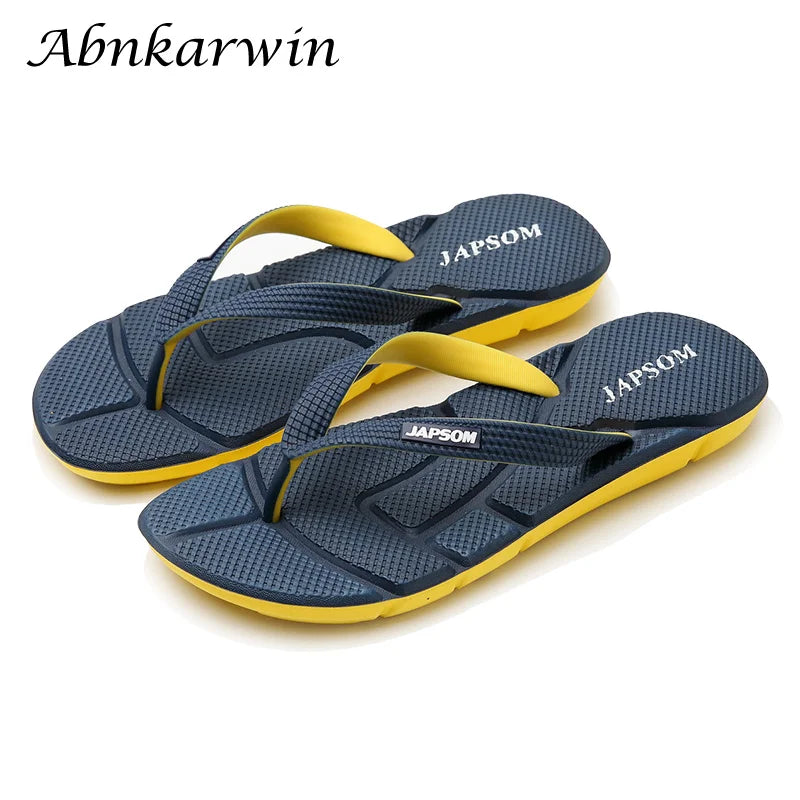 Khaki Flip Flops Men Beach Slippers Home Slipper Flip-Flop Indoor Light Wear