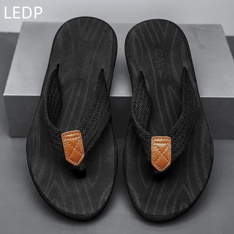 Negru Gri Papuci Casual EVA Flip Flops Pantofi de plajă rezistenti la uzură Moda Respirabil Versatil Confortabil Impermeabil