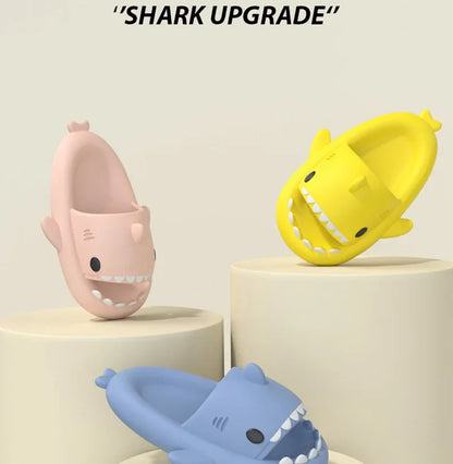 Verde Unisex copii Shark papuci de casă - drăguț Shark alunecări pentru Toddler Boys Girls Shark Cloud papuci de casă Papuci de vară