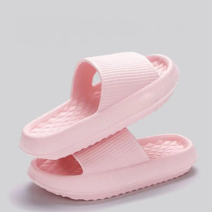 Green Thick Platform Cloud Slippers Eva Comfortable Non-Slip Home Slides Women Summer Lightweight Soft Sole Sandals Flip Flops