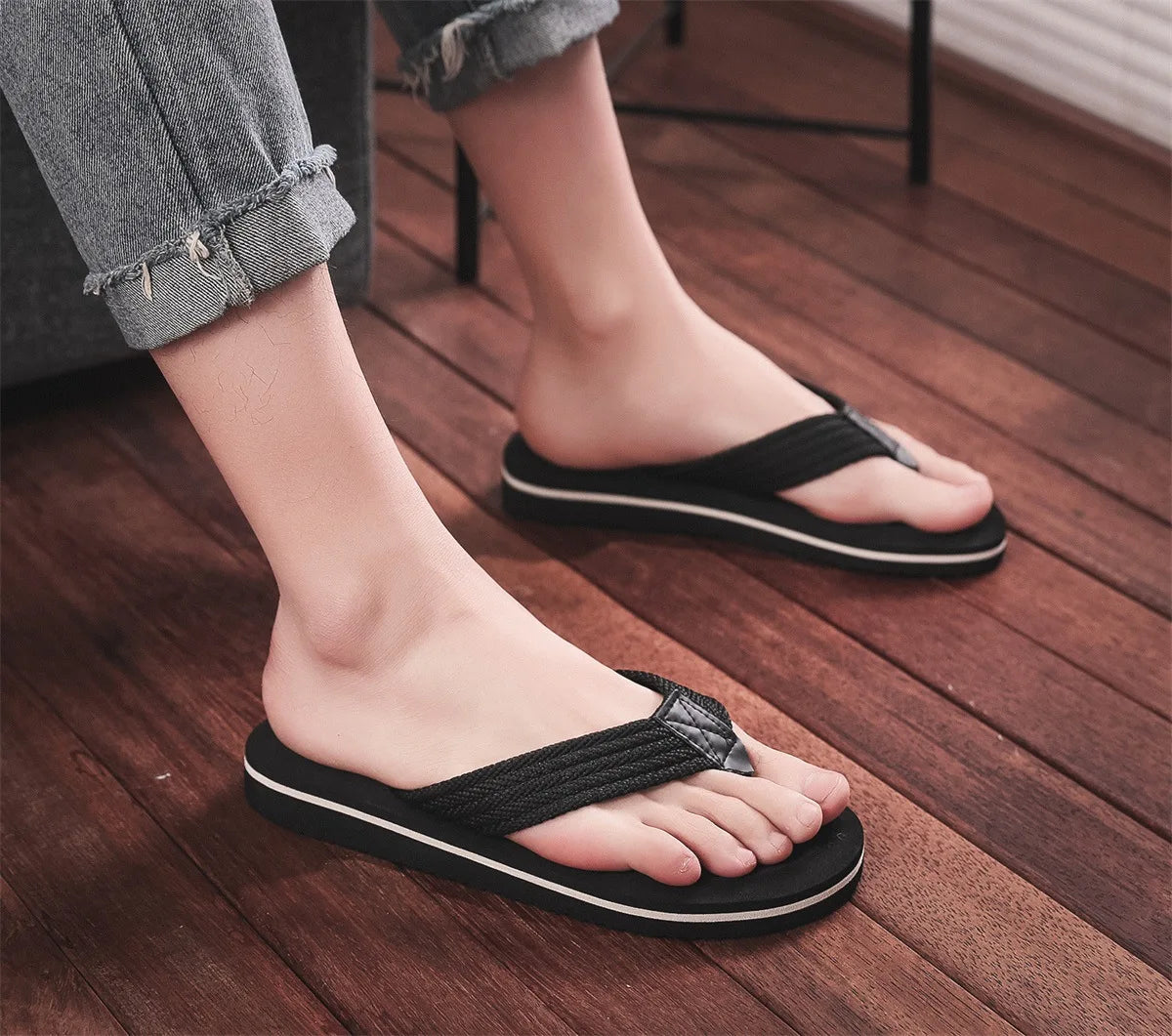 Maro cu mai multe culori Moda Bărbați Flip-flops Papuci de plajă Sandale Anti-alunecare Papuci de casă Interior Casă Pantofi anti-alunecare Slide