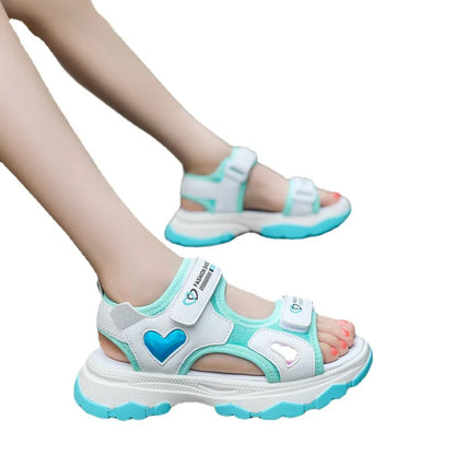 Sandale Sky Blue Sandale pentru copii Beach Fashion Sport Soft Soled Sandale pentru copii pentru fete