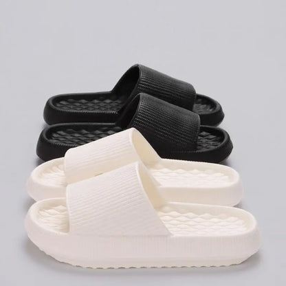 Green Thick Platform Cloud Slippers Eva Comfortable Non-Slip Home Slides Women Summer Lightweight Soft Sole Sandals Flip Flops